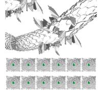 12 Pcs Silver Foil Garland Christmas Ceiling Decorations Indoor, Xmas Ceiling Christmas Decorations Swirl Garlands, 9Ft Xmas New Year Party Supplies (Sliver)