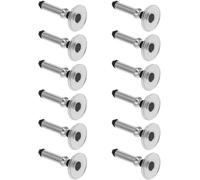 12 Pcs Silver Universal Stylus Replacement Disc Tips Round Shape Replaceable Pen for Touch Screen Pen Disc Tips,Stylus Pens,Round Silver Disc, for Touch Screen Devices