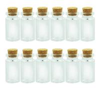 12 Pcs Small Glass Bottles With Cork Lids, Miniature Potion Bottles For Diy Crafts, Wedding Party Decoration
