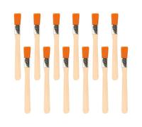12 PCS Small Paint Brushes, Small Touch Up Paint Brush | Trim Thin Paint Brushes with Wood Handle for Wall Fences Ceilings Woodwork Cabinets Furniture Door Acrylic Painting