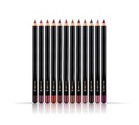 12 Pcs Smooth,ANGGREK 12Color/Set Ultra Fine Matte Lip Liner Deluxe Lasting Lip Liner Pencil Smooth Velvet Lipliner Pen High Pigmented Lipstick