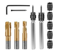 12 Pcs Spot Weld Drill Bits Set Spot Weld Cutter High-Speed Steel Cobalt Spots Welding Cutters Drill Bits Sheet Metal Hole Cutters Welding Cutter Remover Tool 6.5mm 8mm 10mm