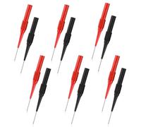 12 PCS Stainless Steel Back Probe Pins Kit, 0.7mm Electrical Needle Probes for 4mm Banana Socket Plug, Insulation Piercing Pin Test Probes