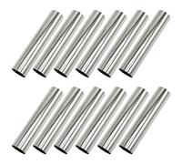 12 Pcs Stainless Steel Big Screw Croissant Mould Cannoli Moulds Form Tubes, Non-Stick Cream Horn Cones, Cream Roll Mold Pastry Baking Mold for Christmas Anniversary Free Standing Pastry