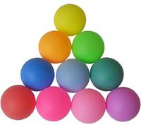 12 Pcs Standard 40mm Ping-Pong Balls Grind Reusable Plastic Table Tennis Ball Colorful Ping-Pong Balls Random Color
