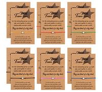 12 Pcs Star Shape Friendship Bracelet Set with Make a Wish Card Inspirational Employee Appreciation Gifts Adjustable Teamwork Bracelet Cord String for Women Back to School Girls Jewelry Gifts