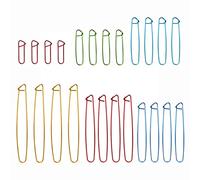 12 Pcs Stitch Holder Set, Assorted Colors Aluminium Cable Needles & Tapestry Yarn Needles Practical Knitting Tools for Blankets Scarves Quilts Other Knitting Project Crochet Projects