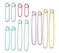12 Pcs Stitch Holders for Knitting Uk, Premium Aluminium Knitting Stitch Holders,Stitch Markers for Knitting Uk for Blankets, Scarves, Quilts & More
