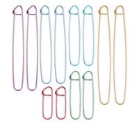 12 Pcs Stitch Markers, Colorful Practical Stitch Holders for Knitting with 6 Sizes Aluminum Reusable Crochet Stitches Markers for Knitting Notions Crochet
