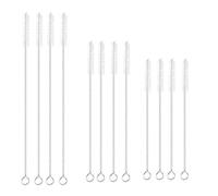 12 Pcs Straw Cleaner Brush, Long Pipe Cleaners 20/23/30cm, Stainless Steel & Nylon Bottle Brush Non-scratch And Flexible for Washing Narrow Space Tube Pipe Flask Drain Wine Spout Of Teapot