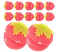 12 Pcs Strawberry Sponge Hair Rollers Soft Heatless Curlers