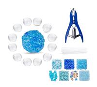12 PCS Stress Ball Making Kit, DIY Stress Ball Making Kit Stress Ball Kit, Transparent DIY Squishy Stress Ball Sets --Bright Ocean