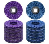 12 PCS Strip Discs 4-1/2 "x 7/8" Stripping Wheel Suitable for Cleaning Angle Grinder to Remove Paint, Rust and Weld Oxidation(Blue&Purple)