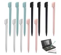 12 Pcs Stylus Pens, NDS Touch Screen Stylus Pens, Stylish Touch Screen Lightweight and Portable, Compatible with Nintendo DS, 3DS, NDSL, Pink Blue Black White