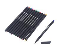 12 Pcs Sublimation Markers Infusible Pens Sublimation Ink Set Multicolor 0.4mm Fine Tip Heat Transfer Pen with Number 6 adapters for Explore
