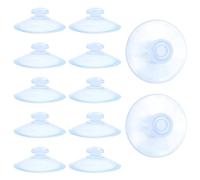 12 Pcs Suction Cups, 40 mm Window Suckers Extra Strong Suction Cup Without Hooks, Clear PVC Window Suction Cups, Window Suckers for Glass, Outdoor, Kitchen, Bathroom, Home, Window and Mirror