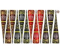 12 Pcs Temporary Tattoo Cones Kit, Multi Color Body Art with Accessories