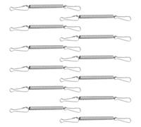 12 pcs Toilet Seat Fittings, Stainless Steel Screws & Fixings for Top Lid Hinges, Universal Bolts with Gaskets