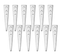 12 Pcs Traditional Hammer in/Drive in Vine Eyes, 80mm/3.15", 3 Holes