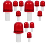 12 Pcs Traffic Cone Warning Light for Parking and Emergency Use Red | Portable PP Build, Weather Resistant Quick Setup, Fits Traffic Management Needs, 2 X Aa Batteries Not Included