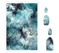 12 Pcs Transfer Paper for Polymer Clay, Oil Painting Pattern Water-Soluble Disposable Clay Transfer Sheets for Crafting Soft Ceramic Earrings, Jewelry & Polymer Clay Molds DIY Craft 5.8X3.9 in