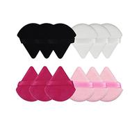 12 Pcs Triangle Powder Wedge Shape for Loose Powder Under Eyes Corners B Set B