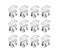 12 Pcs Trouser Clips,Clear Plastic Adjustable Trouser Hem Clip No Sew Invisible Fixing Pants Leg Shortener Grips Keep Long Ground Anti Slip Grip Hemming Clips,for Men Women Jeans Tailoring Accessories