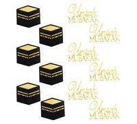 12 Pcs Umrah Mubarak Cake Topper, Umrah Mubarak Cupcake Toppers, Umrah Mubaraks, Suitable for Eid Al Fitr, Ramadan, Muslim Celebrations, Welcome Home Parties and Muslim Weddings