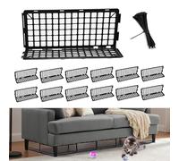 12 PCS Under Bed blockers for Pets, Under Couch Blockers for Bed Couch Furniture Underneath, Stop Small Item Pet Toys from Getting Under The Sofa
