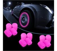 12 pcs Universal Fluorescent Car Tire Valve Caps, Dust Caps for Car Tyres, Car Glow Tire Air Caps Cover for General Cars, Trucks, Motorcycles, SUVs And Bicycles Glow in the Dark