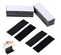 12 PCS Velcro Tape Self Adhesive, Velcro Strips, Hook and Loop Strip Tape, for Mounting, Hanging or Organizing Items(3 * 10cm Black)