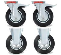 (12 pcs) vidaXL Casters Moving Wheels Trolley Accessory Furniture Caster Trolley Caster