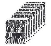 12 PCS Vinyl Letter Stickers Large, Black Stick On Letters A-Z, Alphabet Stickers 1 Inch & 2Inch for DIY, Scrapbook Accessories, Mailbox, Water Bottles Cup, Window and Cars