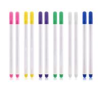 12 PCS Water Erasable Fabric Marking Pens, Water Soluble Pen, Heat Erasable Fabric Marking Pens Sewing Washable, Temporary Fabric Markers for Dressmaking, Quilting, Embroidery Crafting DIY Projects