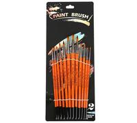 12 Pcs Watercolor Paint Brushes Nylon Paint Brushes Artist Beginner Acrylic Oil Gouache Painting Face Body Art Painting Tools