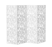 12 Pcs White PP Hollow Carving Room Divider DIY Partit Sn for Living Room & Bedroom Space Separa Panel