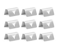 12 Pcs Wind Deflector Clips, Stainless Steel Window Deflector Fitting Clips, Universal Car Windows Visor Retainer for Side Window Rain Guards, Noise Reduction Secure Hold Accessories (Silver)