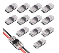 12 Pcs Wire Connectors, 2 Pin Solderless Low Voltage Electrical Connectors with No Wire-Stripping Required Cable Connectors for Cars and Trucks