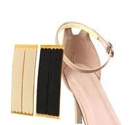 12 Pcs Women Strap Cushion Insert Heel Grips Anti Slip Heel Liners Adhesive Shoe Grips Thin Heel Straps for High Heels Women Men Loose Shoes Black and Beige