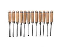 12 Pcs Wood Chisel Set Woodworking Chisel Set Tools with Wood Handle DIY Wood Chisel Professional Carving Woodworking for Beginners DIY Woodworking Sculpting Whittling