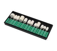 12 Pcs Wool Felt Polishing Wheel Rotary Tool Buffing Head Set with 2.35mm Shank for Engraver Grinding, Rotary Polisher Tips and Jewellery Polishing(With Box)