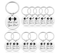12 Pcs Workout Keyring Fitness Trainer Gift Fitness Instructor Keyring Funny Gym Lover Present Workouts Gifts for Women Inspirational Workout Keychain Sport Lovers Gift Christmas Birthday Gifts