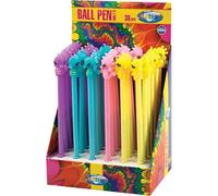 12 Pcs x Novelty Pen Seahorse Design Head Smooth 0.7mm Ball Point Blue Ink Gel Pen Fancy Kawaii Stationery Pen Cute Cartoon Pens Back To School Office (Random Colour)