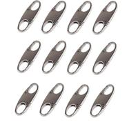 12 PCS Zipper Lock Clips, Zipper Clips Anti Theft Can Make Backpack Lock,Outdoor Travel Clip,Double Opening Snap S Hooks Zippers Pull for Backpacks, Luggage & Outdoor Gear