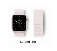 (12 pearl pink, 42mm-44mm-45mm) Nylon Strap For Apple watch bands 44mm 40mm 49mm 41mm 45mm 42mm 38mm correa Bracelet iWatch Series 7 6 5 4 3 se 8 9 ultra 2 band