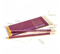 12 Personalised Hexagonal Graphite Pencils - Embossed with Name, German Made Pencils and Printed in the UK - That's My Pencil ™ (Mauve Plum)