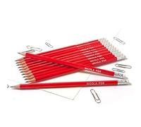 12 Personalised Hexagonal Graphite Pencils - Embossed with Name, German Made Pencils and Printed in the UK - That's My Pencil ™ (Crimson Red)