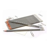 12 Personalised Hexagonal Graphite Pencils - Embossed with Name, German Made Pencils and Printed in the UK - That's My Pencil ™ (Mid Grey)