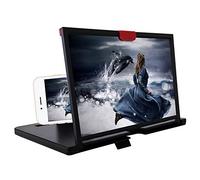 12" Phone Screen Magnifier - Portable Foldable Phone Stand 3D HD Mobile Phone Magnifier Projector Screen for Movies, Videos, and Gaming, for All Smartphone