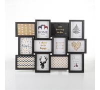 (12 Pictures - Black) Hampton&Stewart Multi Collage Picture Frame